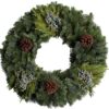 mixed wreath with cones