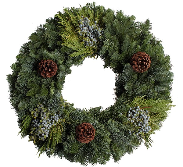 Mixed Wreath with Cones | Calloway's Nursery