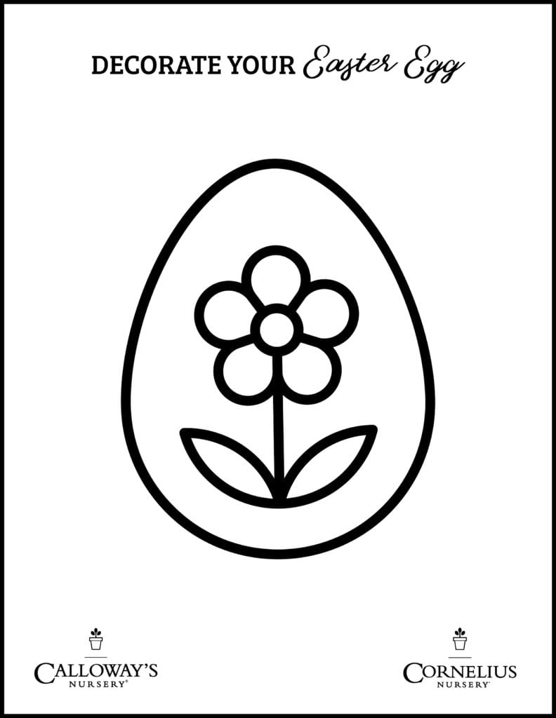 easter egg coloring page