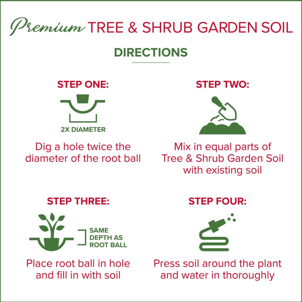 tree and shrub garden soil directions