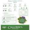 calloway's organic compost label back