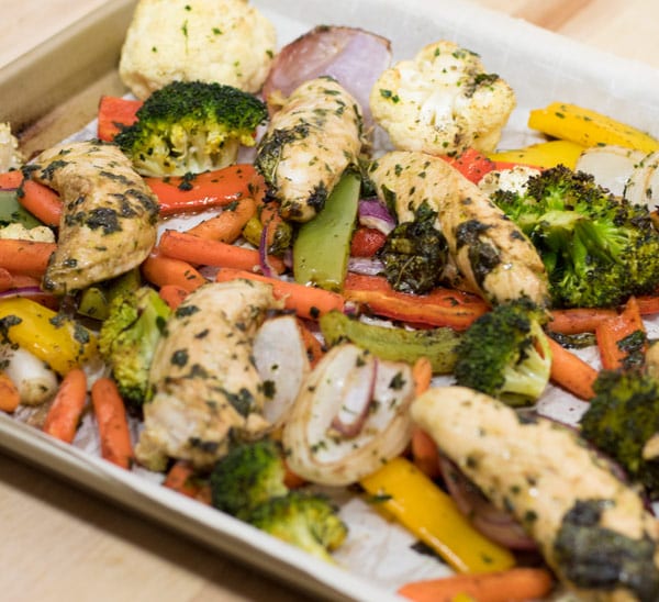 chicken and veggies