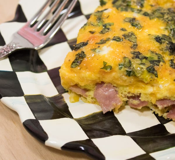 ham & cheese frittata recipe