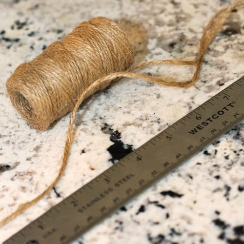 Twine and Ruler for DIY Bird Seed Bells | Calloway's Nursery