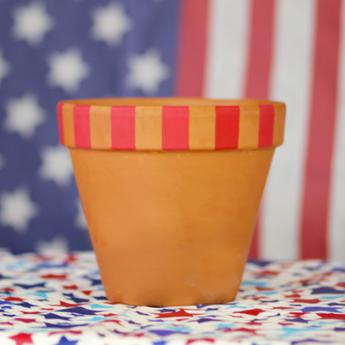 red stripes on pottery