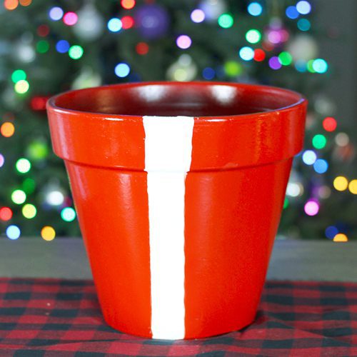 Red Terra Cotta Pot for Christmas Holidays | Calloway's Nursery