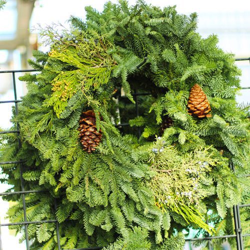 fresh christmas wreath