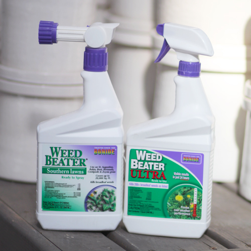 weed sprays | Picture of two bottles of weed beater weed killer