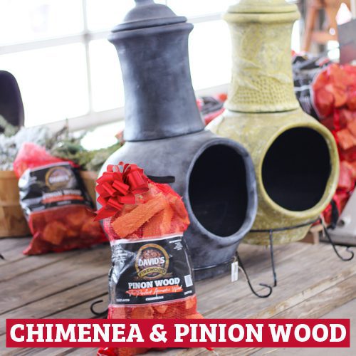 chimenea and pinion wood