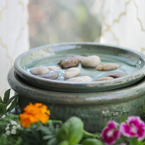 DIY birdbath