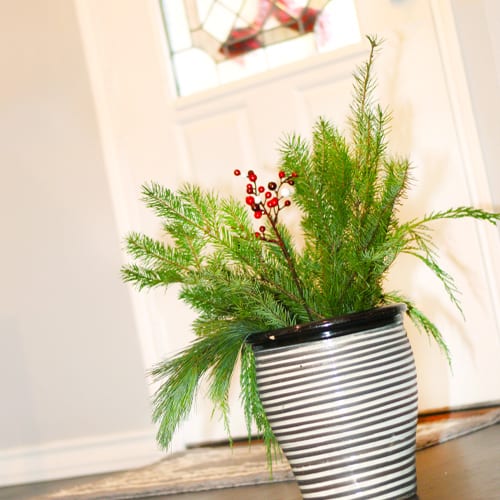 fresh greenery bouquet