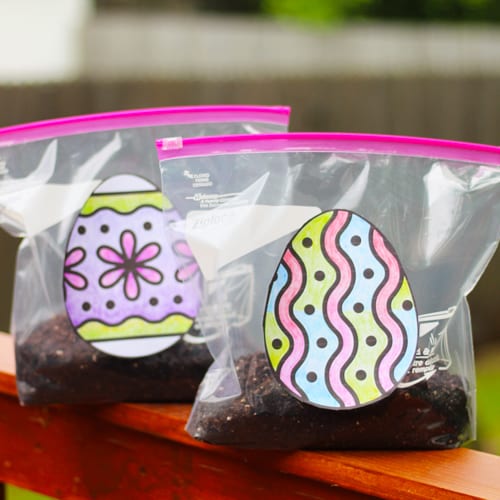 easter egg soil bags