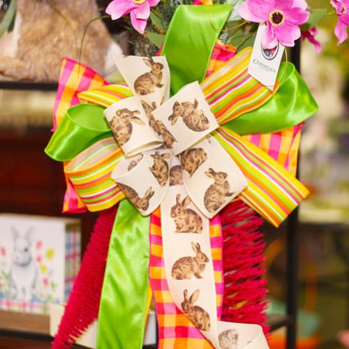 easter bow with bunnies