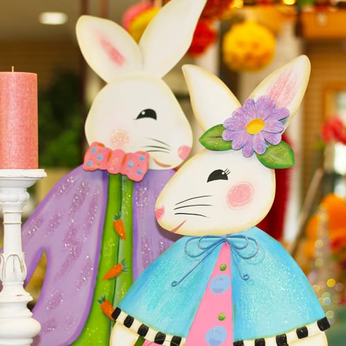 round top easter bunnies