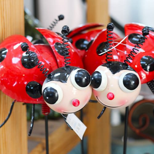 lady bug metal art