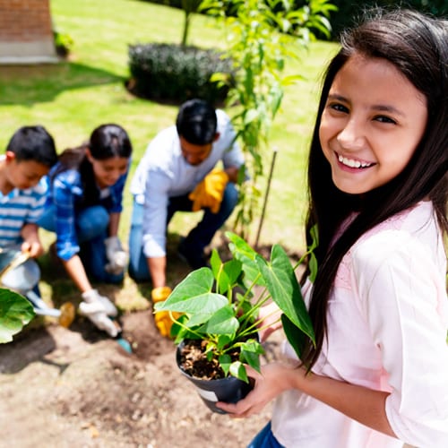 family gardening