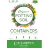 organic potting soil label front